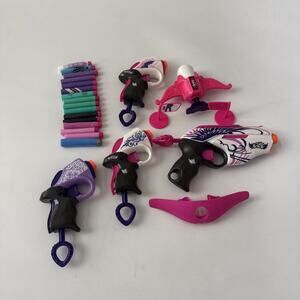 Lot of Nerf Rebelle Blaster Guns with Darts and Accessories